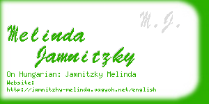 melinda jamnitzky business card